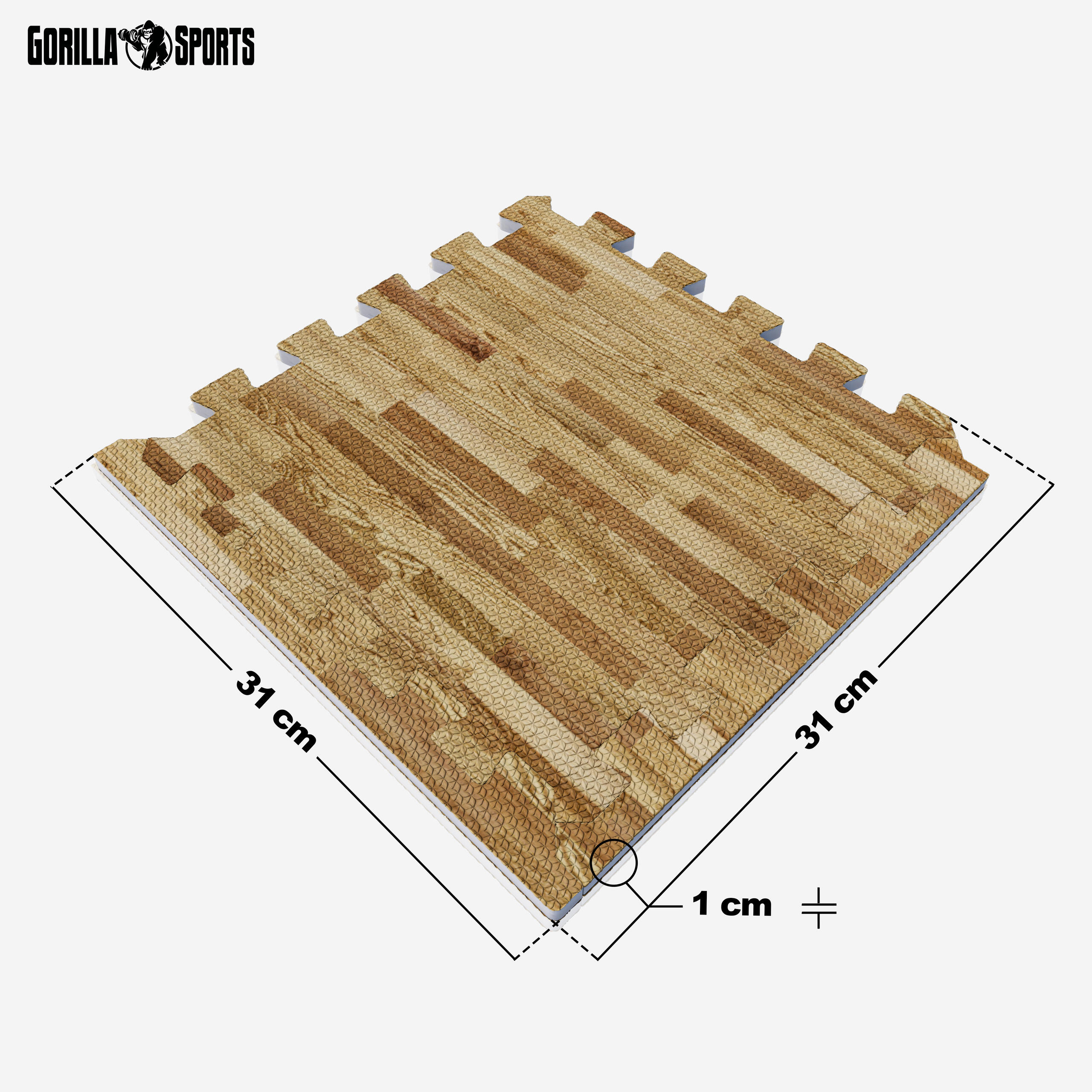 Tapis Mousse - 18 Pièces et Bords, 30x30 cm, Antidérapant, Tapis Protection Sol 2/7