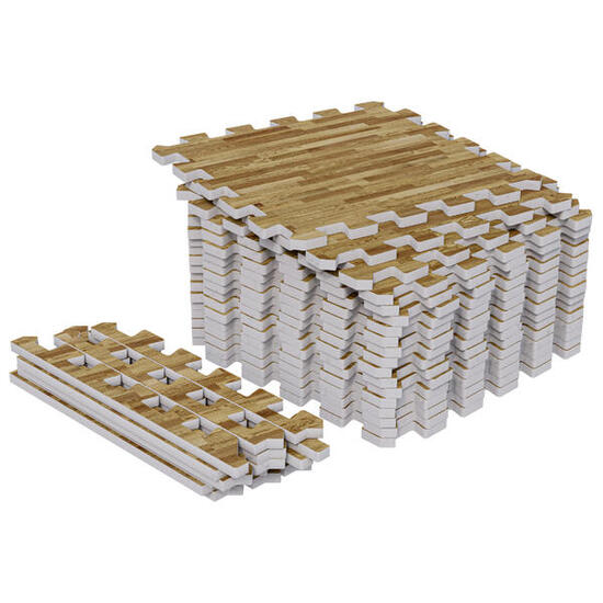 Bodenschutzmatte - Set aus 18 Stücken, 30x30cm, Bodenmatte, Fitness Schutzmatte