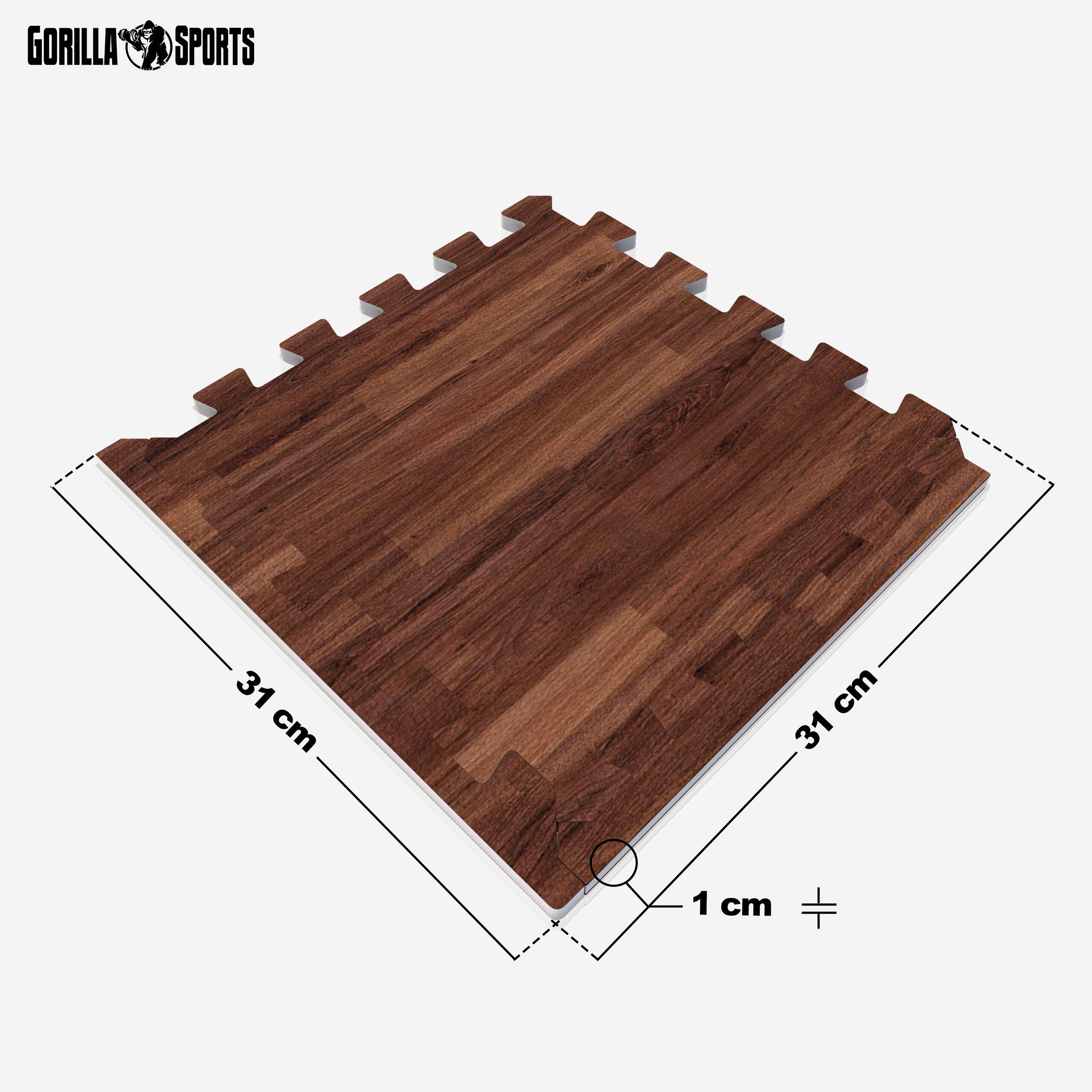 Bodenschutzmatte - Set aus 18 Stücken, 30x30cm, Bodenmatte, Fitness Schutzmatte 2/7