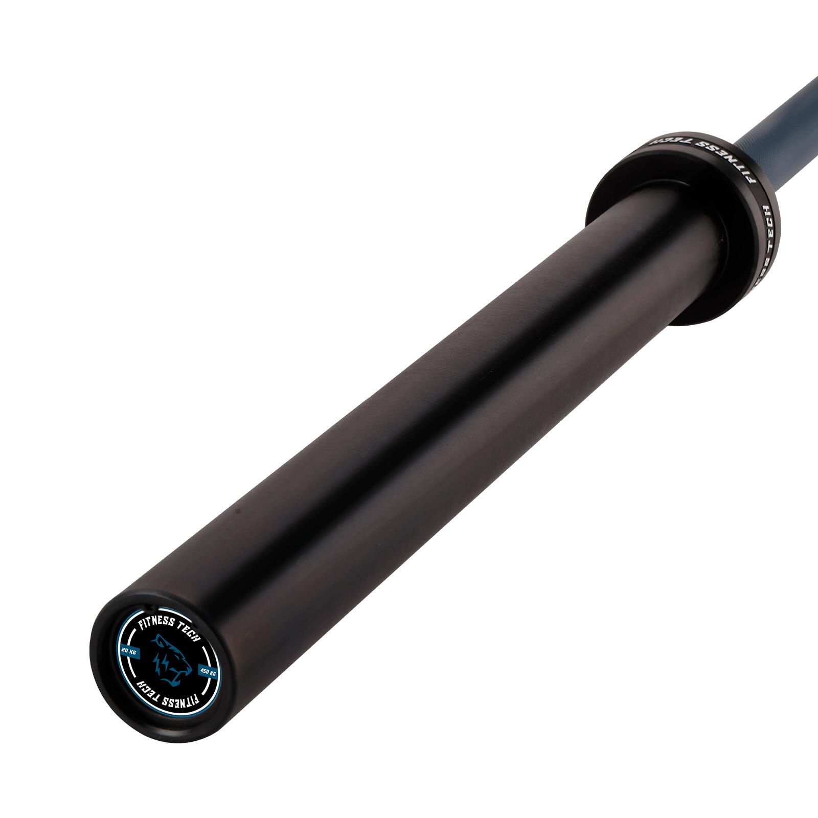 Barre Olympique Musculation Fitness Tech 220cm x 50mm 8 Roulements Bleu 4/6
