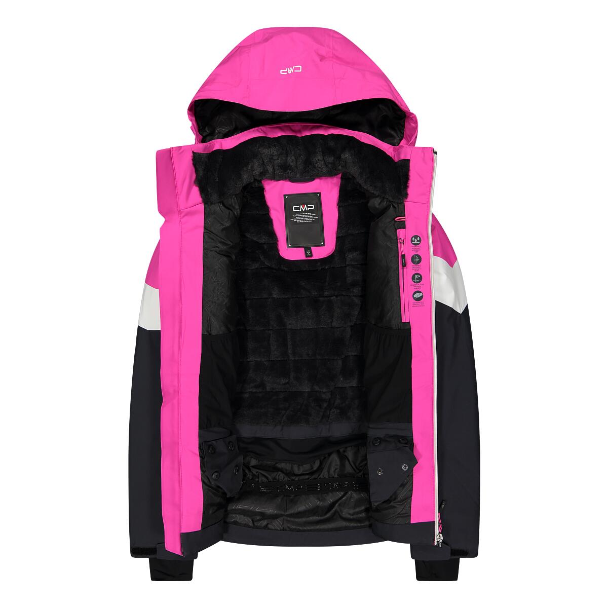Veste de ski à capuche zippée femme CMP 4/4