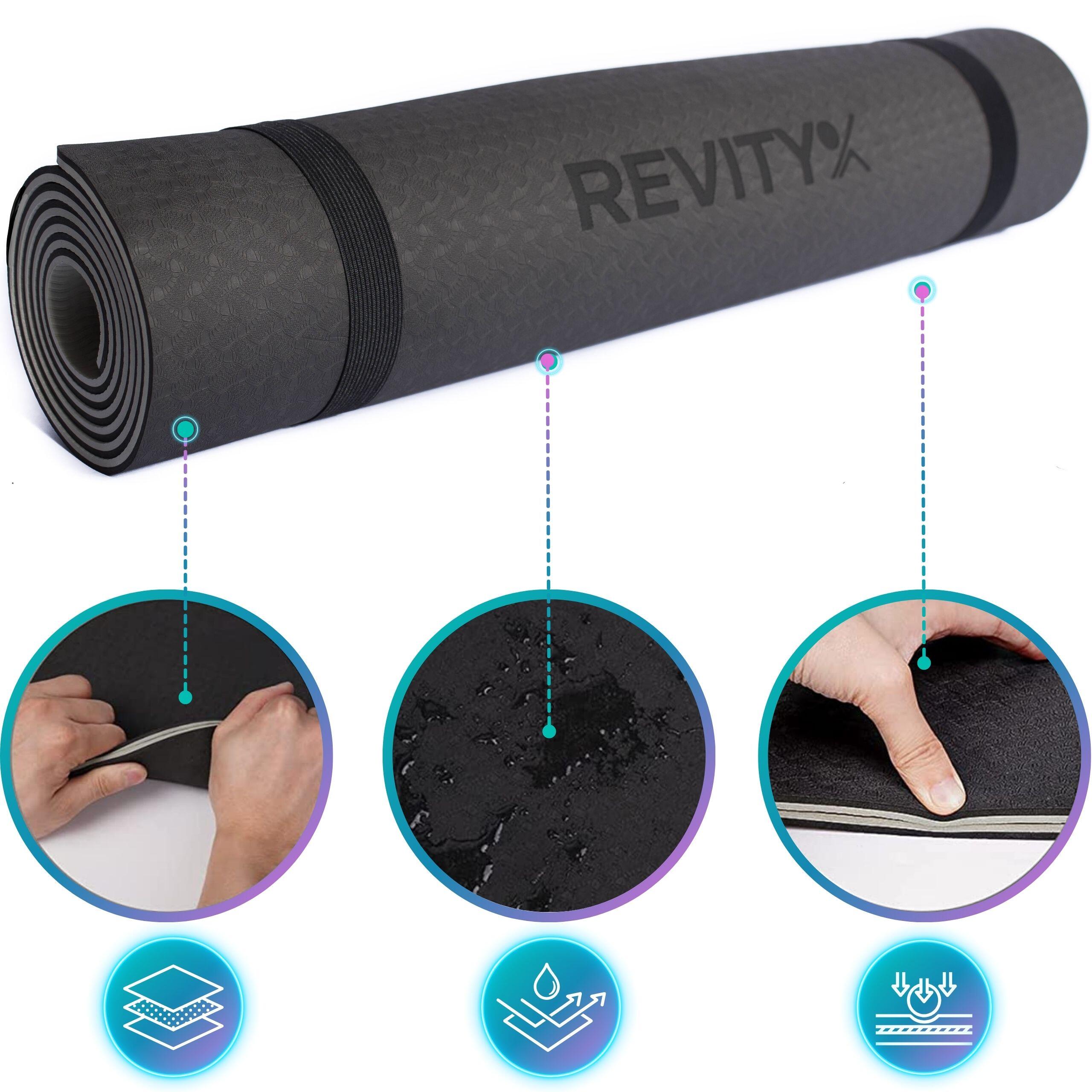 Yogamatte - Rutschfeste Fitnessmatte für Pilates,Yoga Matte mit Tragegurt 4/7