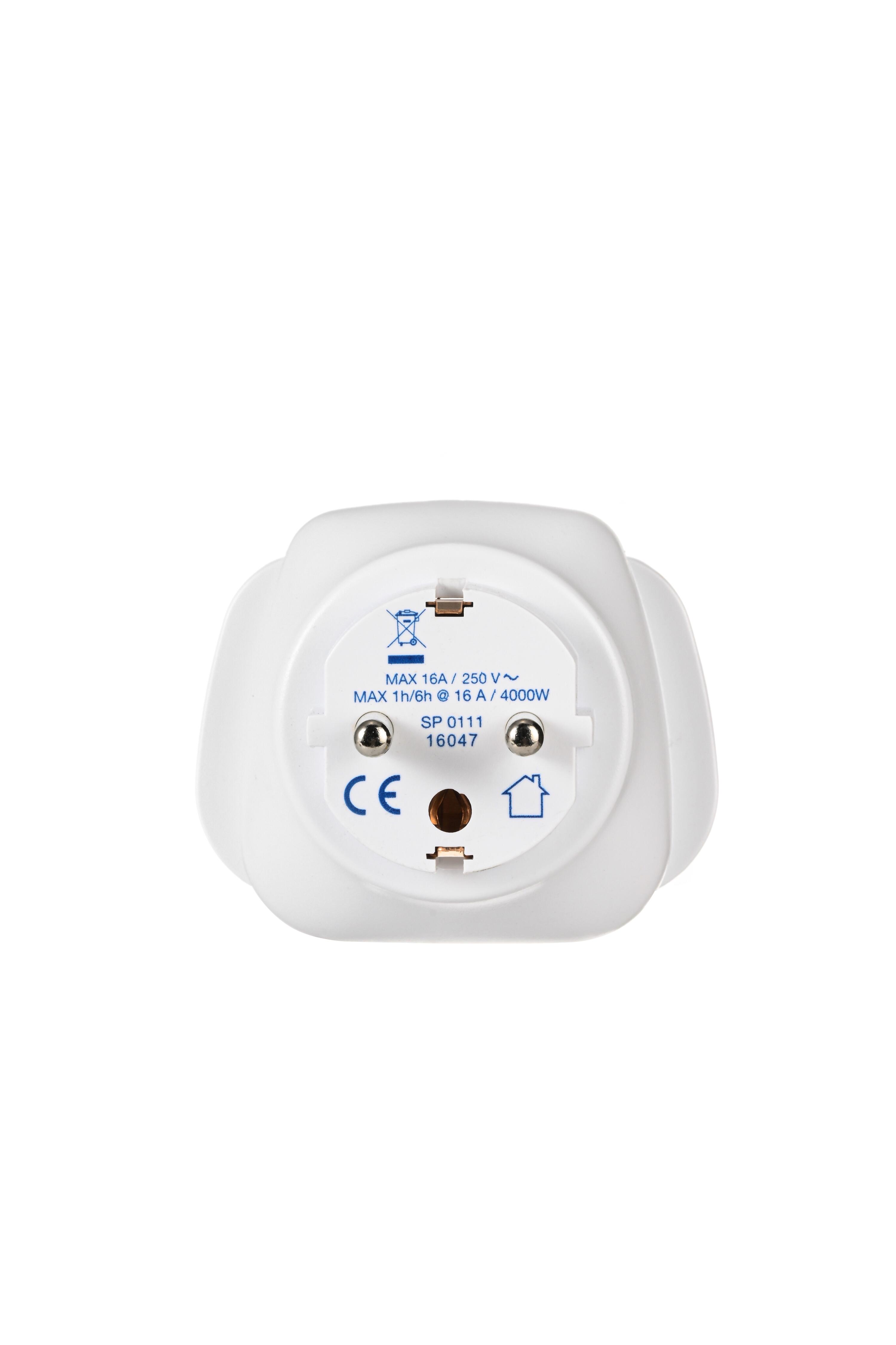 ADAPTADOR MUNDIAL CLAVIJA ELÉCTRICA A EUROPA 2/3