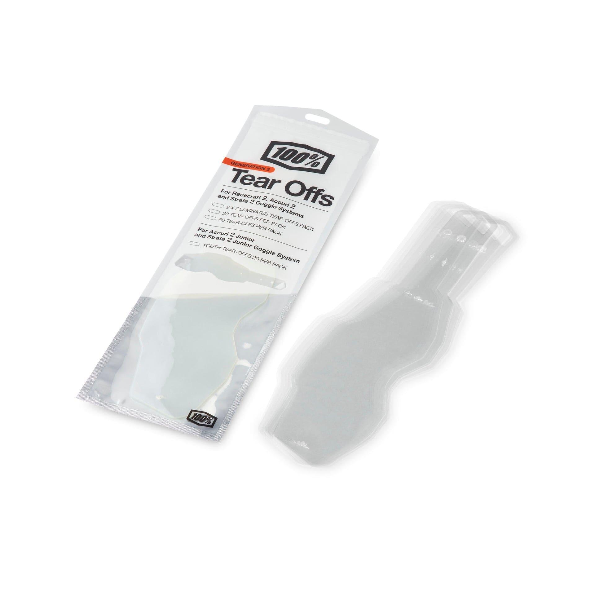 100 Percent AC2/ST2 Youth Standard Tear Offs 20 PK