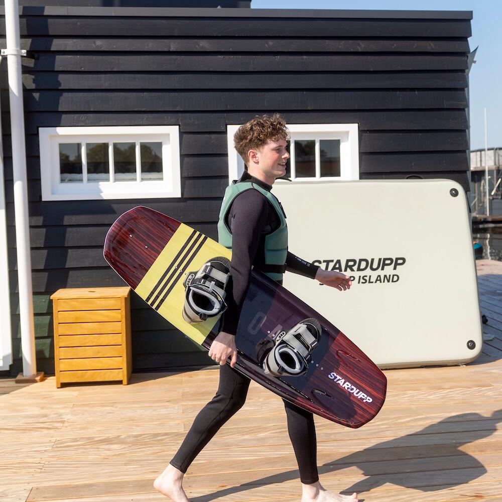 Stardupp Reload Wakeboard Set Yellow - 139CM - Wakeboard + Lijn + Bindingen 3/7