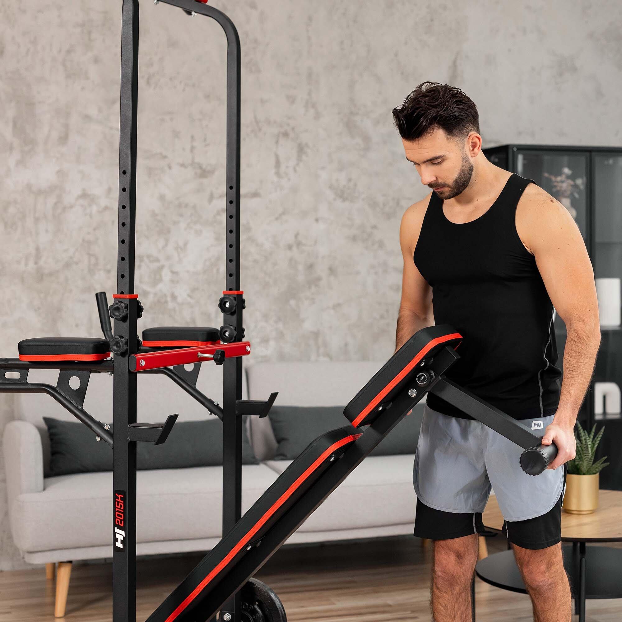 Krafttrainingsstation Hop-Sport HS-2015K mit Bank 7/7