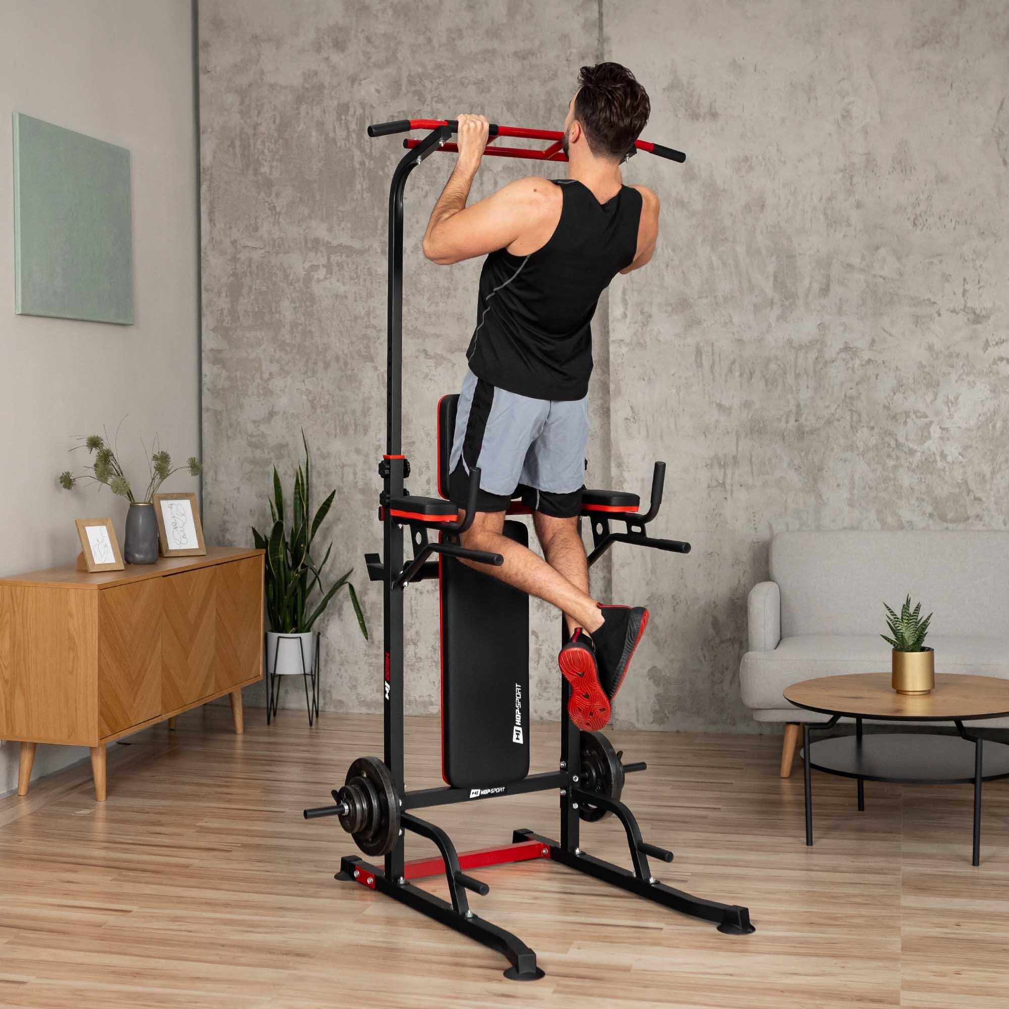 Krafttrainingsstation Hop-Sport HS-2015K mit Bank 4/7