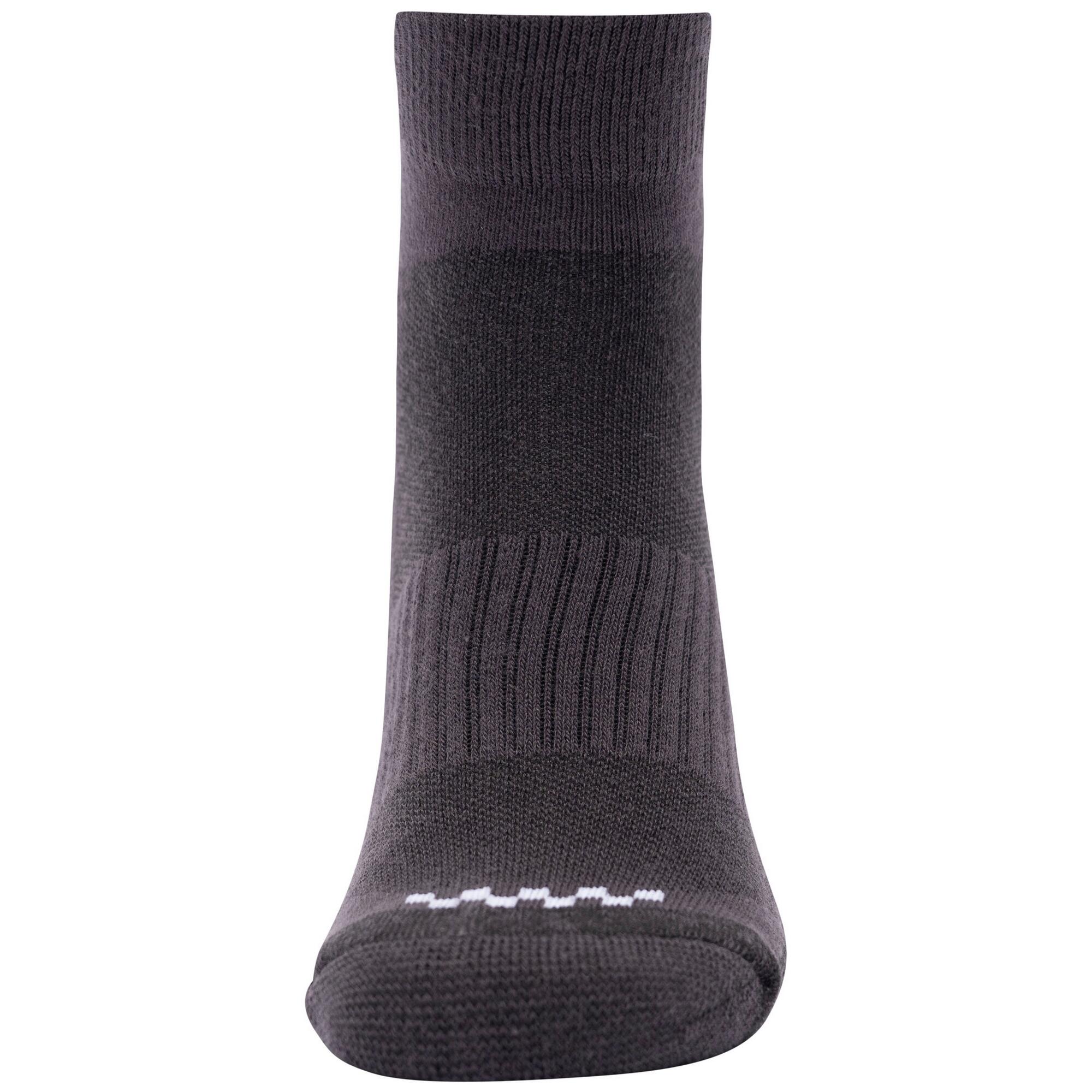 TRESPASS Unisex Adult Champ Sports Socks (Pack of 2) (Charcoal/White)