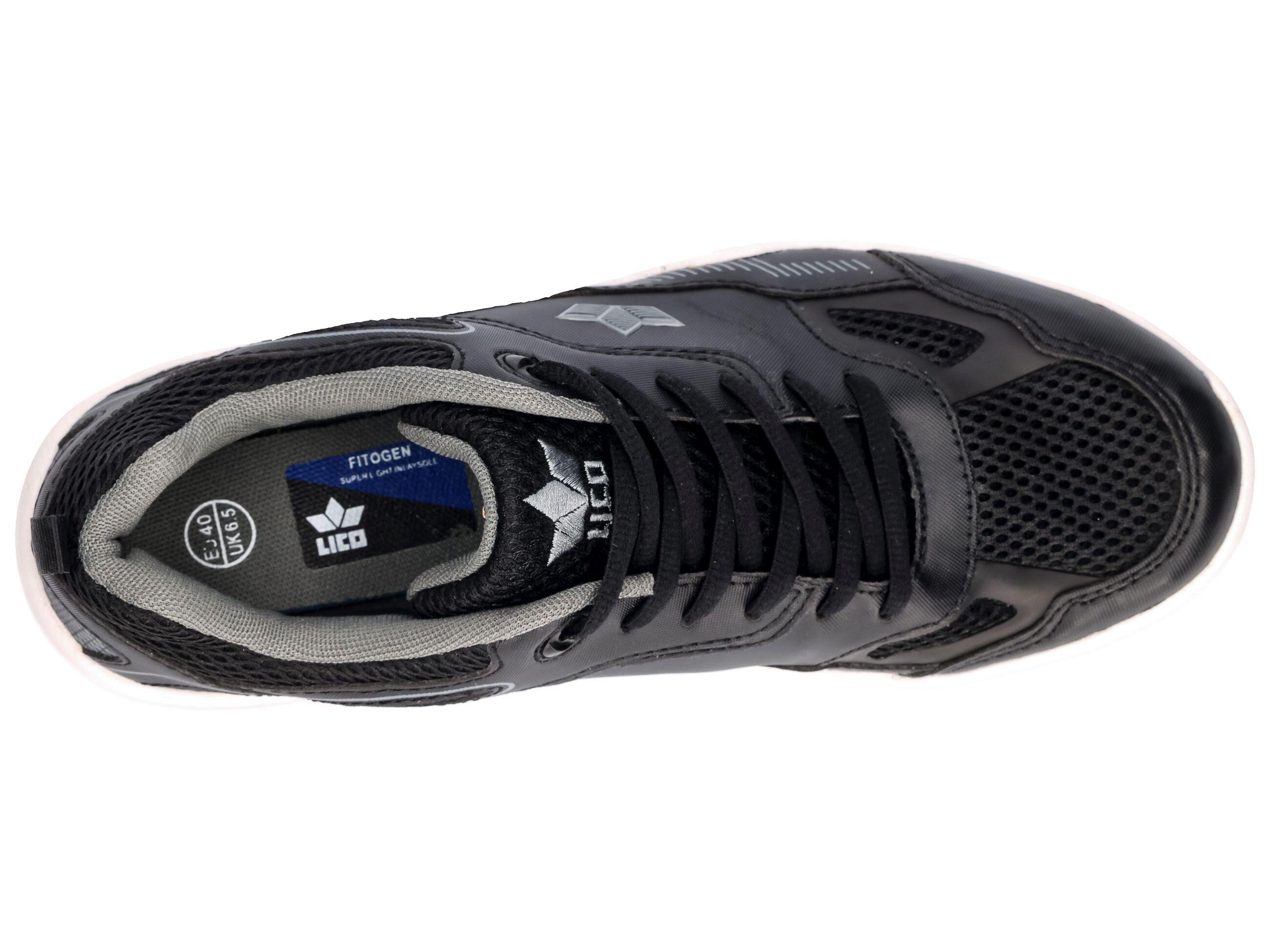 LICO Sprint Indoor men's shoe nylon black, lacing, removable insole ... - Indoor And Outdoor Shoe Lacing