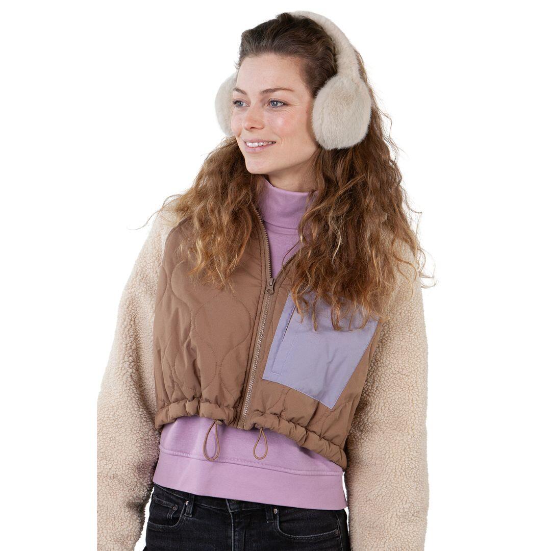 Barts - Cache Oreille Big Fur Earmuffs Femme - Chapeau - Beige - Adulte - Decathlon