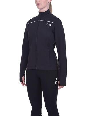Damen Thermische Radlaufjacke. Reflektierende atmungsaktive winddichte Jacke