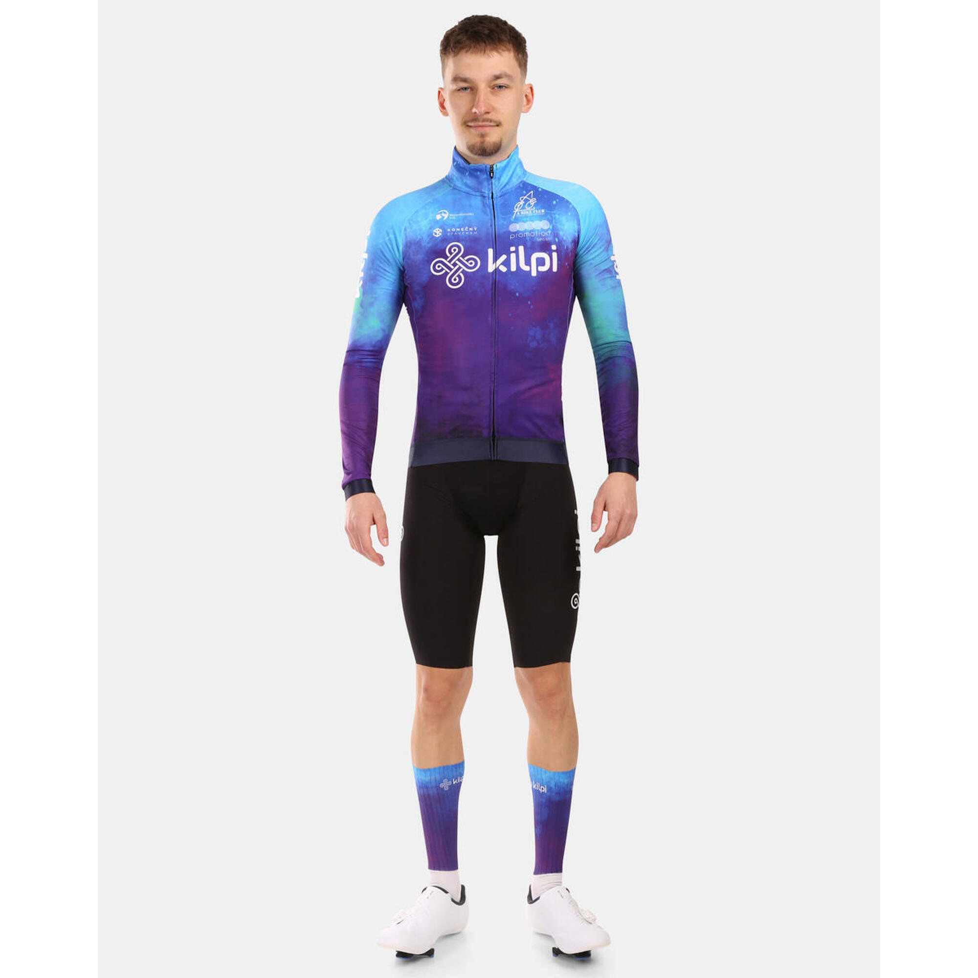 Kilpi - Maillot Cycliste À Manches Longues Pour Hommes Kilpi Vulcano-m - Polo Sans Manches - Bleu - 40 M - Decathlon