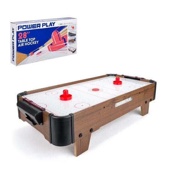 Powerplay Air Hockey Table Game Portable Table Toys Game Brown