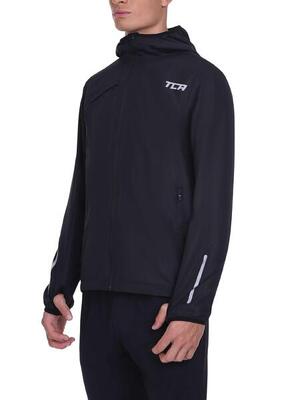Herren Lauf-Softshelljacke. Reflektierende atmungsaktive und kompakte Jacke