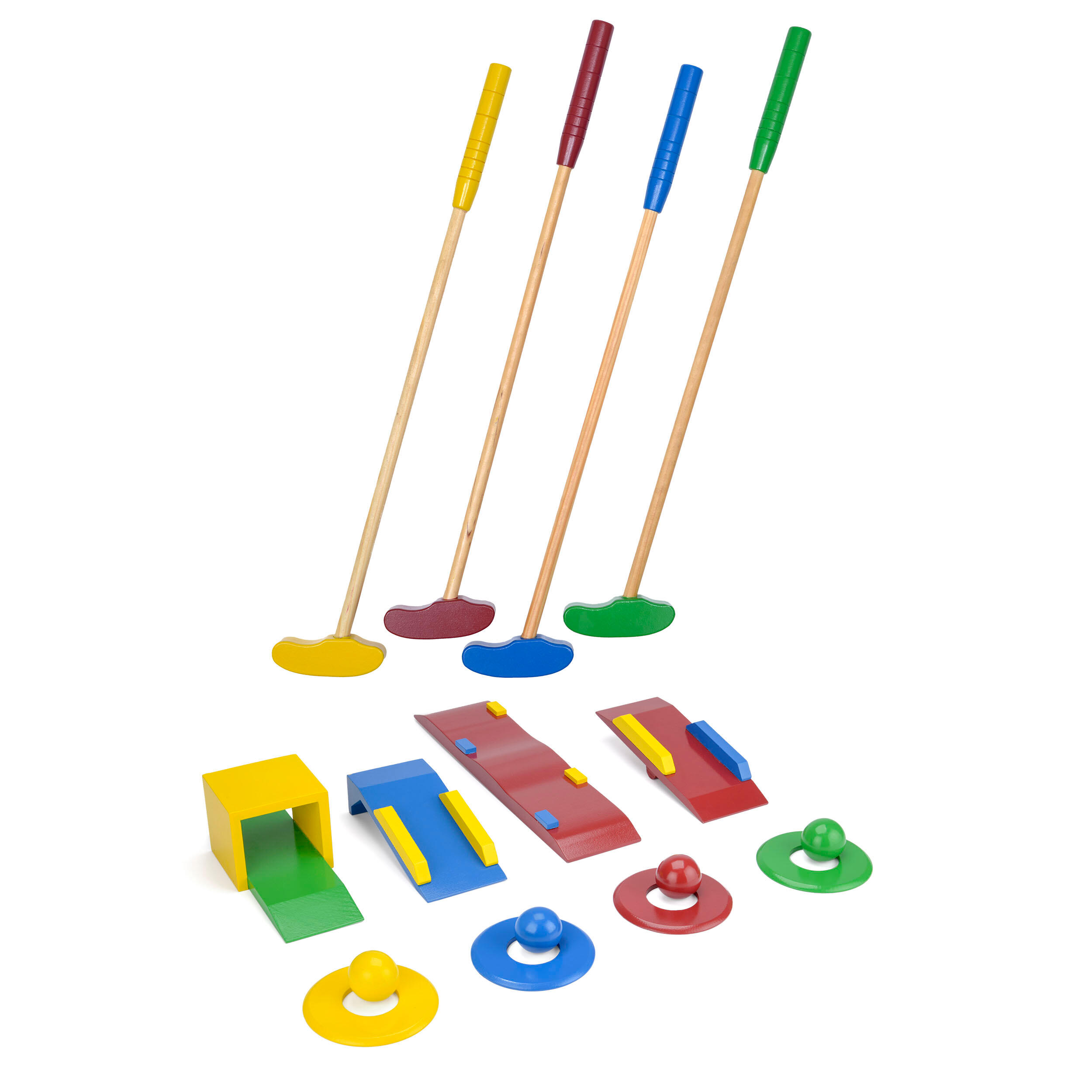 GARDEN GAMES Garden Games Crazy Golf Set for Kids, Mini Golf Course, Multicolour, 4 Player