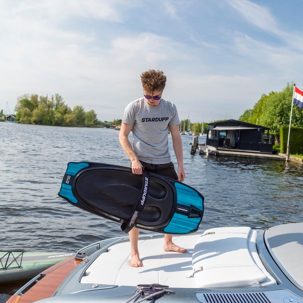 Stardupp Limited Watersport Kneeboard - TEAL - Leggero con presa extra 3/4