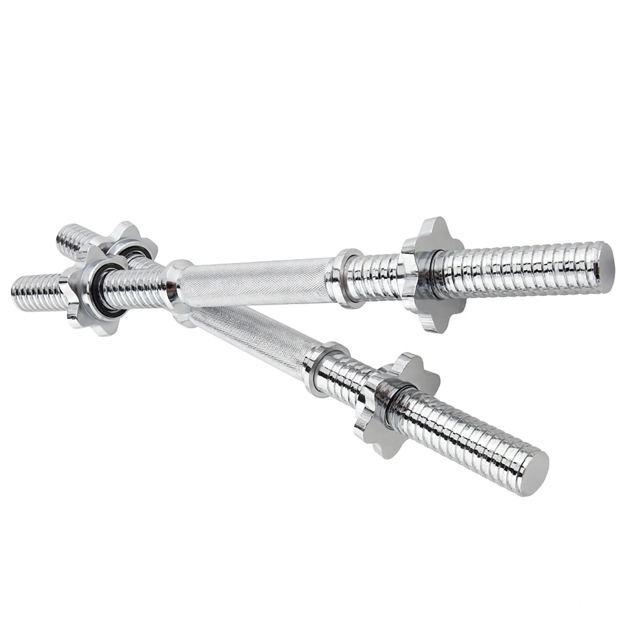 Set de 2 bare de haltere din otel stea de blocare 30 si 31 mm 2/6