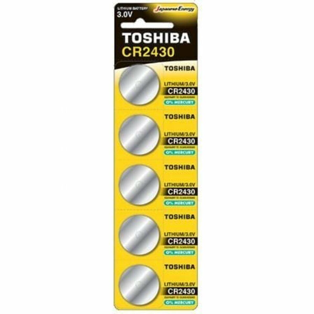 Toshiba - Piles Rechargeables Toshiba Cr2430-pw-bp-5 3 V - Pile - Multicolore - No Size - Decathlon