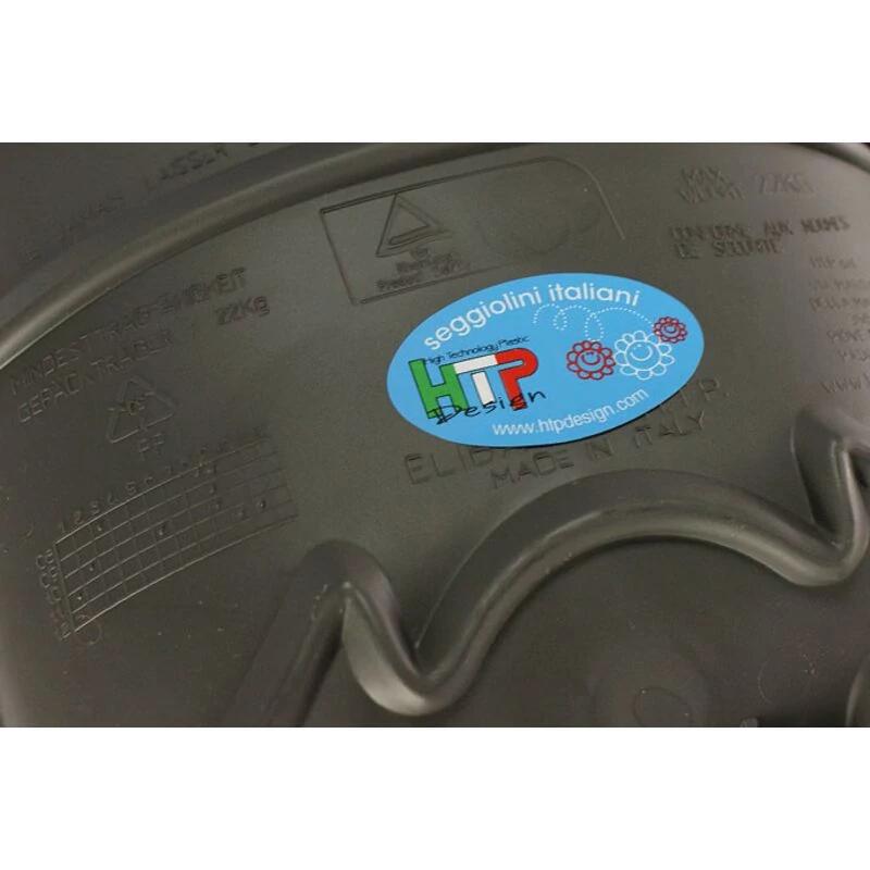 Fotelik rowerowy dla dzieci montowany na bagażnik HTP Elibas II, kolor niebieski
