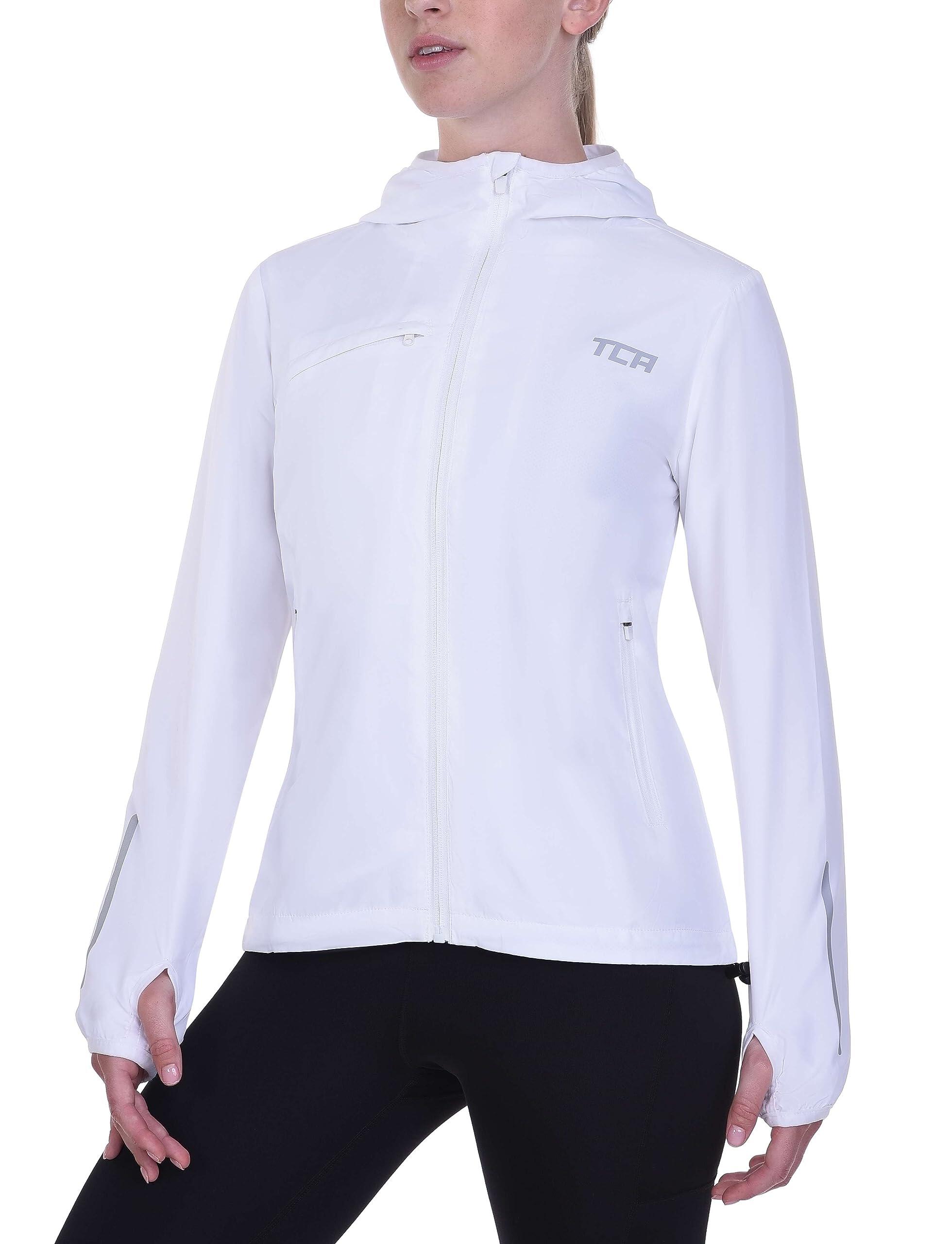 TCA Damen Lauf-Softshelljacke. Reflektierende atmungsaktive Packable-Jacke