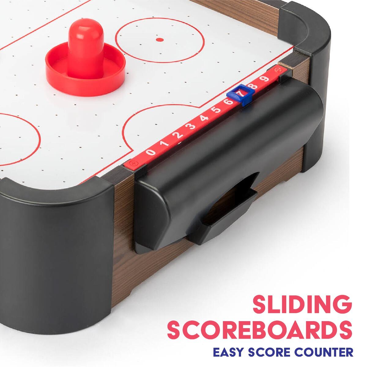 Powerplay, Air Hockey Table Game, Table Toys Game for Kids and Adults, Brown 4/6