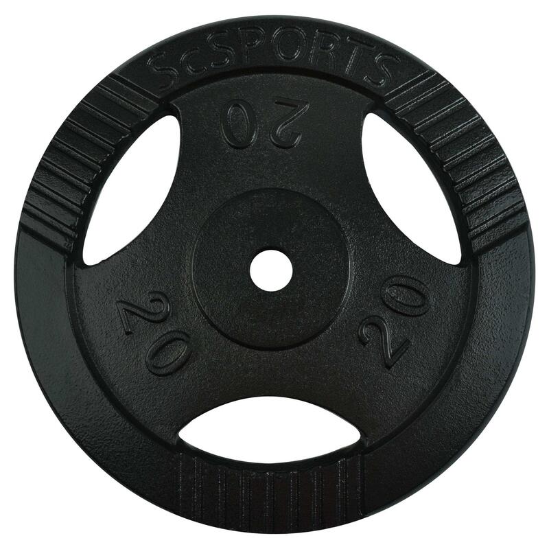 Disc cu greutate 20 kg 30 si 31mm fonta cu grip negru