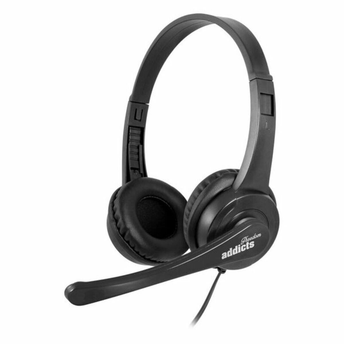 Auricular com microfone ngs vox505 usb preto