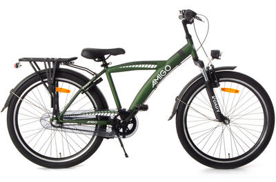 Amigo jongensfiets roady 26 inch jongens 3v terugtraprem groen