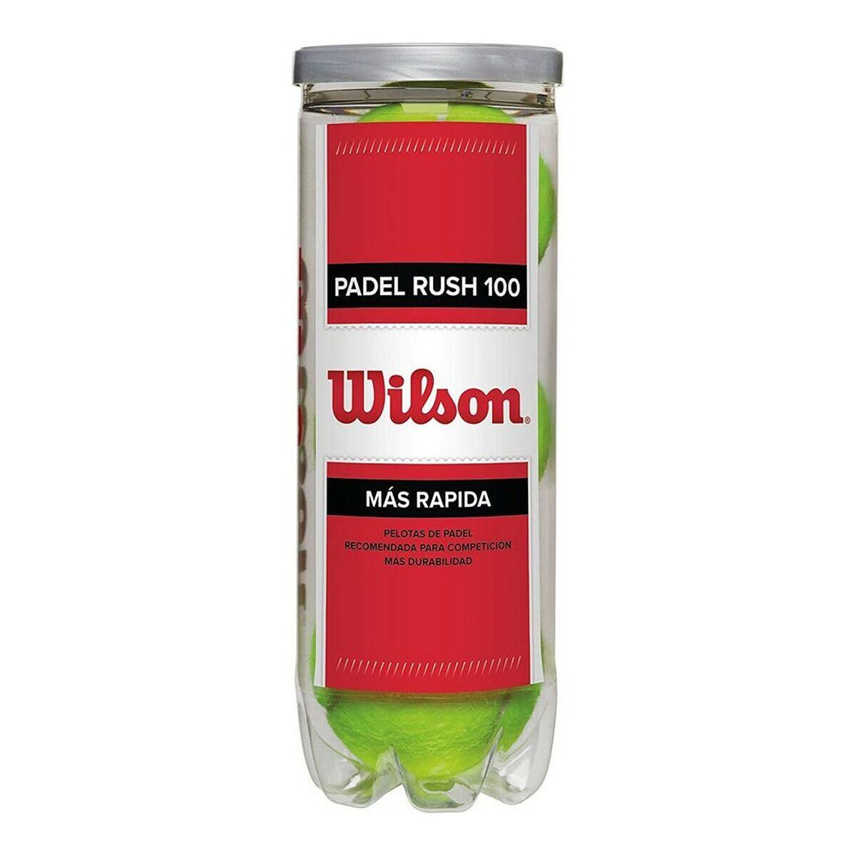 Potje met 3 ballen van padel Wilson Rush 100 2/2