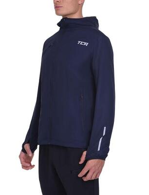 Herren Lauf-Softshelljacke. Reflektierende atmungsaktive und kompakte Jacke