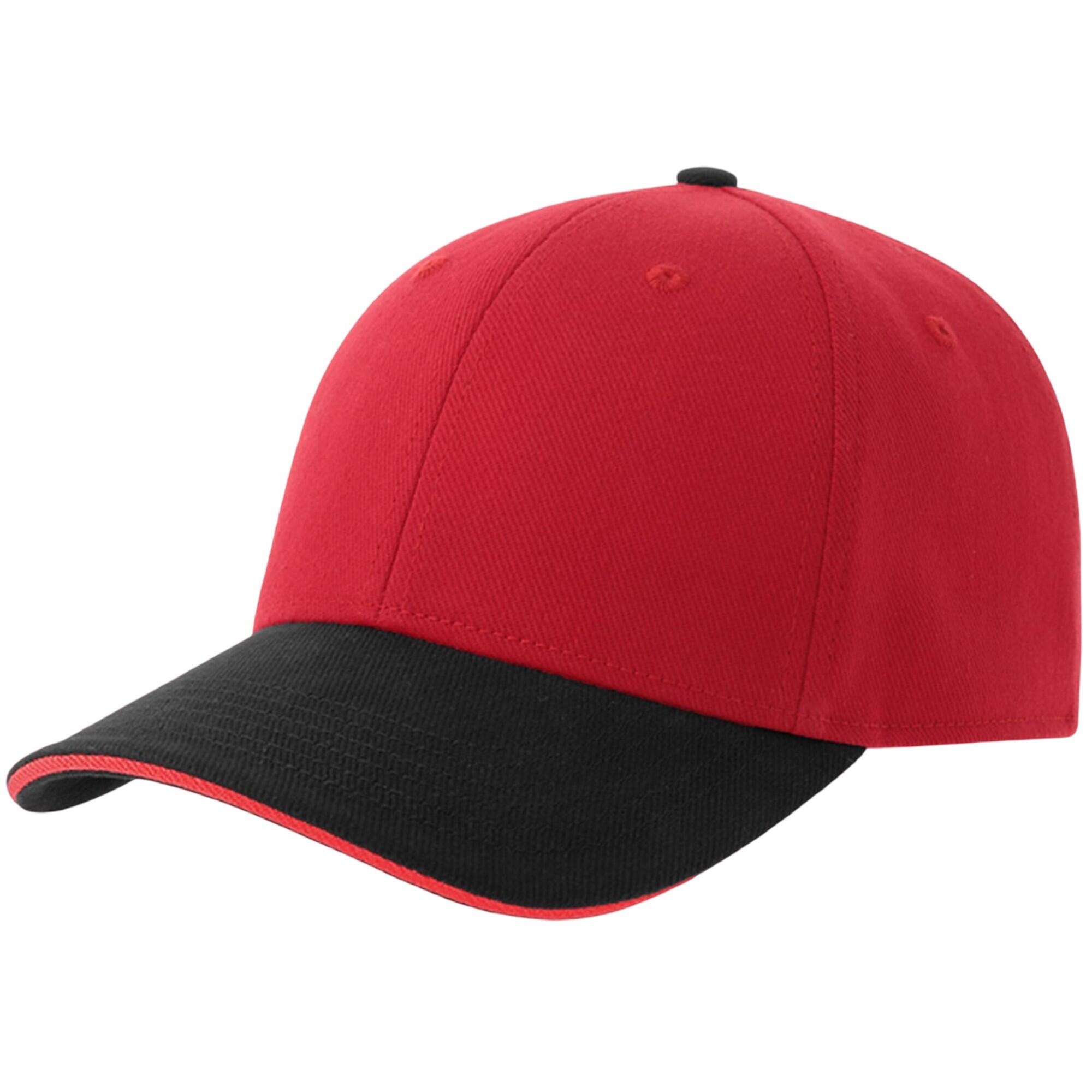 black / red