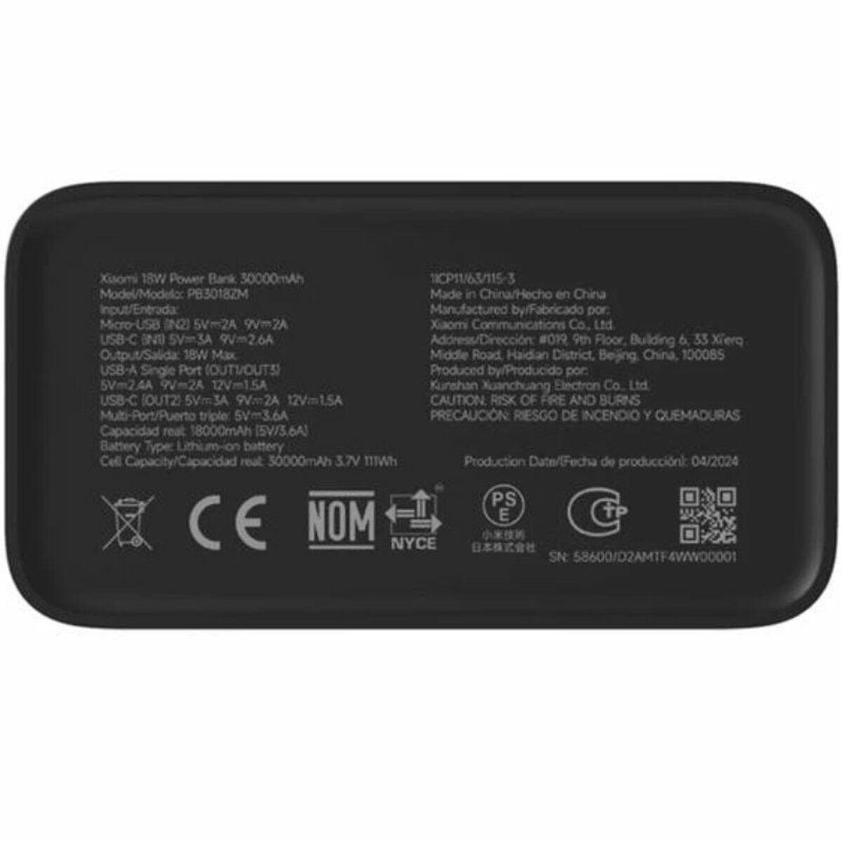 Chargeur d'ordinateur portable Xiaomi PB3018ZM Noir 5/5