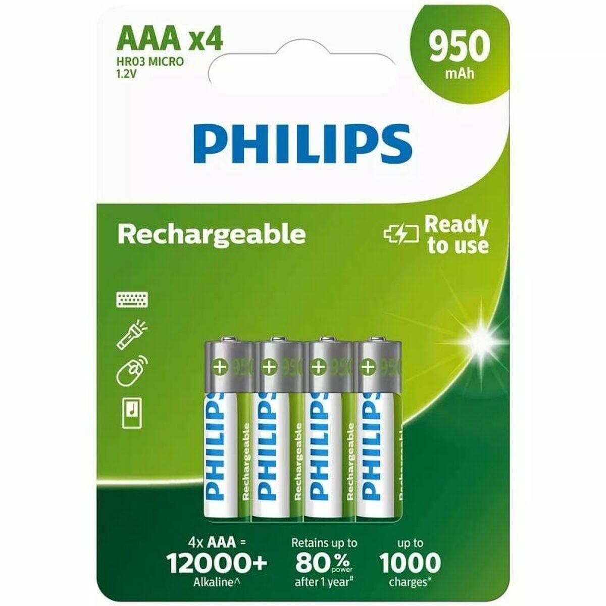 Batteries Philips R03B4A95/10 AAA 2/2