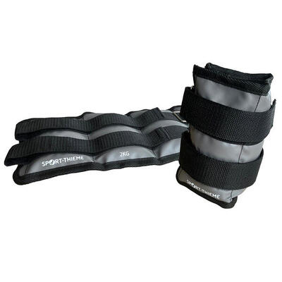 Gewichtsmanschetten Allround 2,0 kg, Schwarz-Grau Fitness / Krafttraining