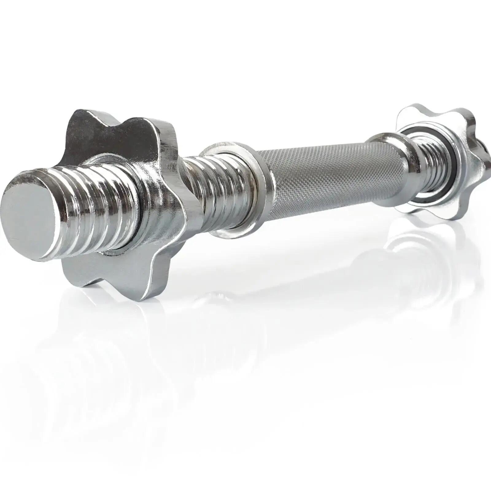 Bara pentru gantere lungime 42 diametru 30 mm argintiu 2/6