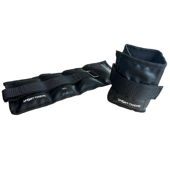 Gewichtsmanschetten Allround 1,0 kg, Schwarz Fitness / Krafttraining Unisex