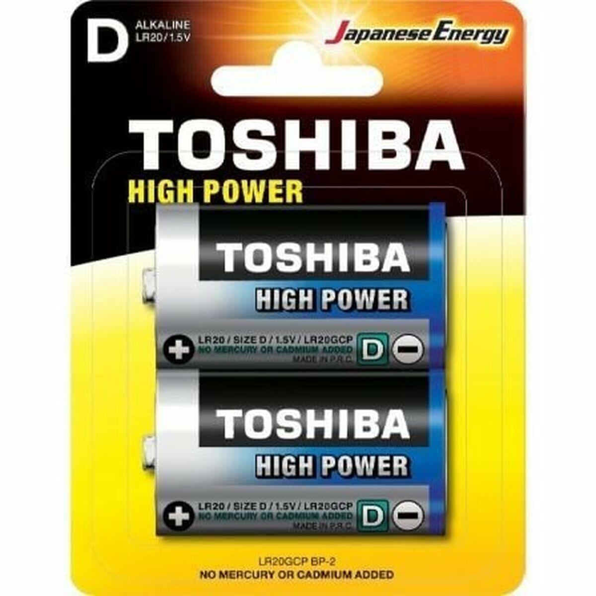Toshiba - Piles Rechargeables Toshiba Lr20gcp Bp-2 1,5 V - Pile - Multicolore - No Size - Decathlon