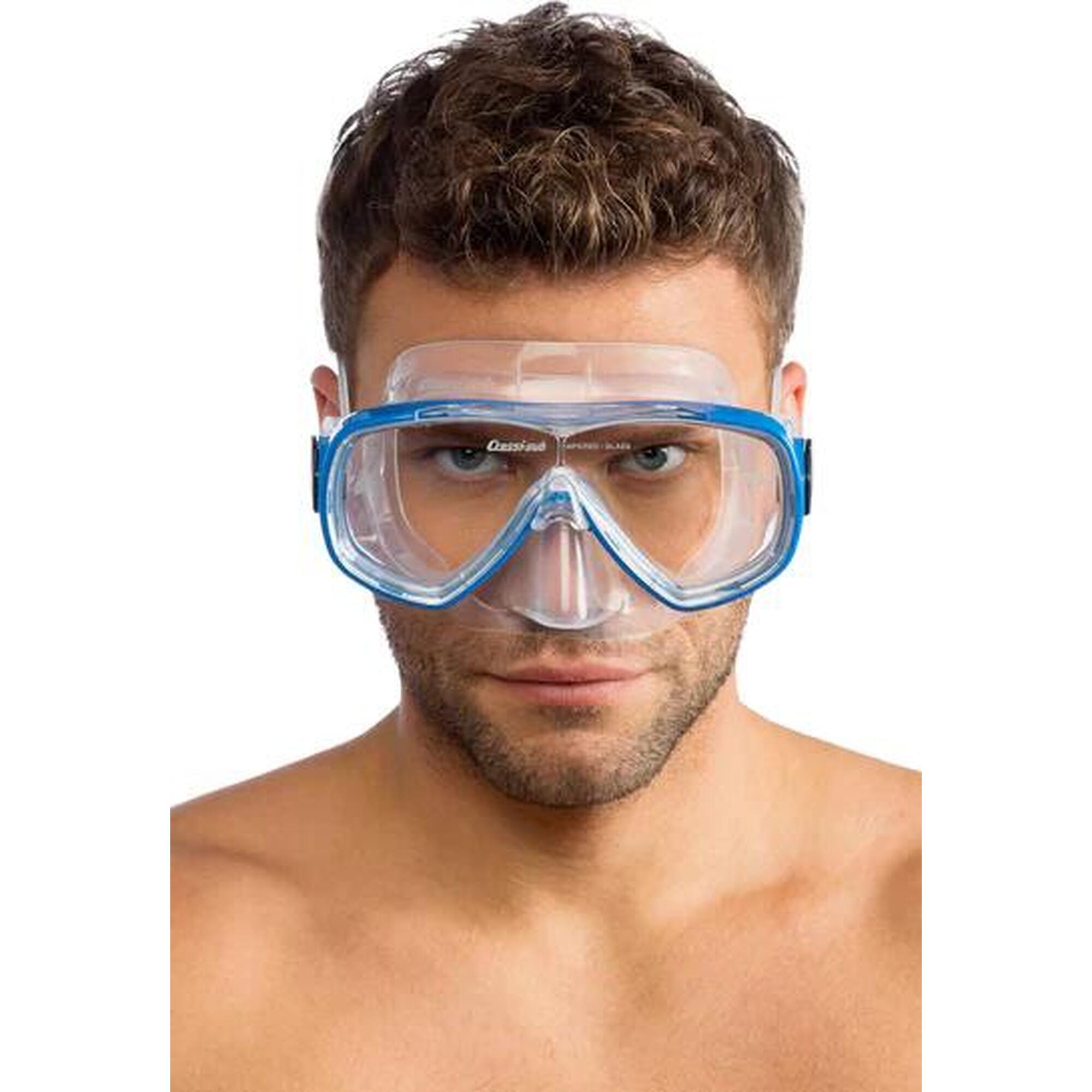 Set de scufundare Cressi albastru pentru snorkeling