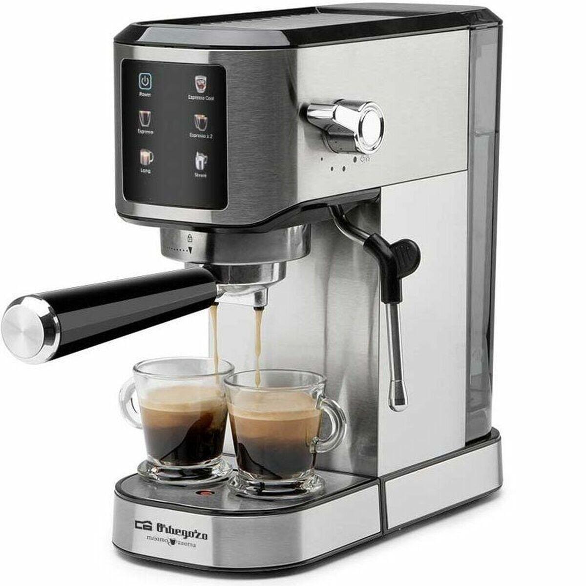 Máquina de café expresso manual orbegozo 18290 or prateado