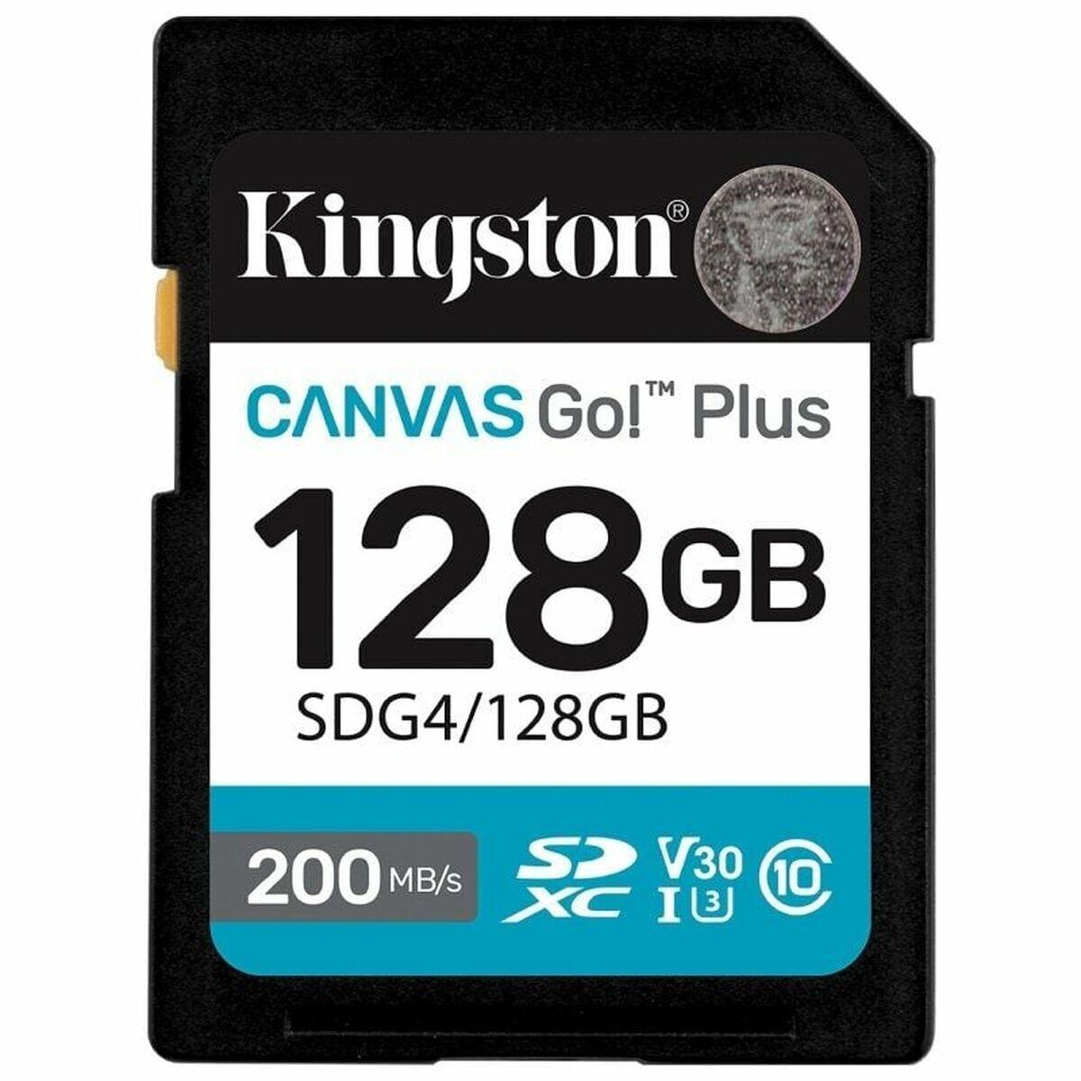 Cartão de memória sdxc kingston canvas go! plus 128 gb