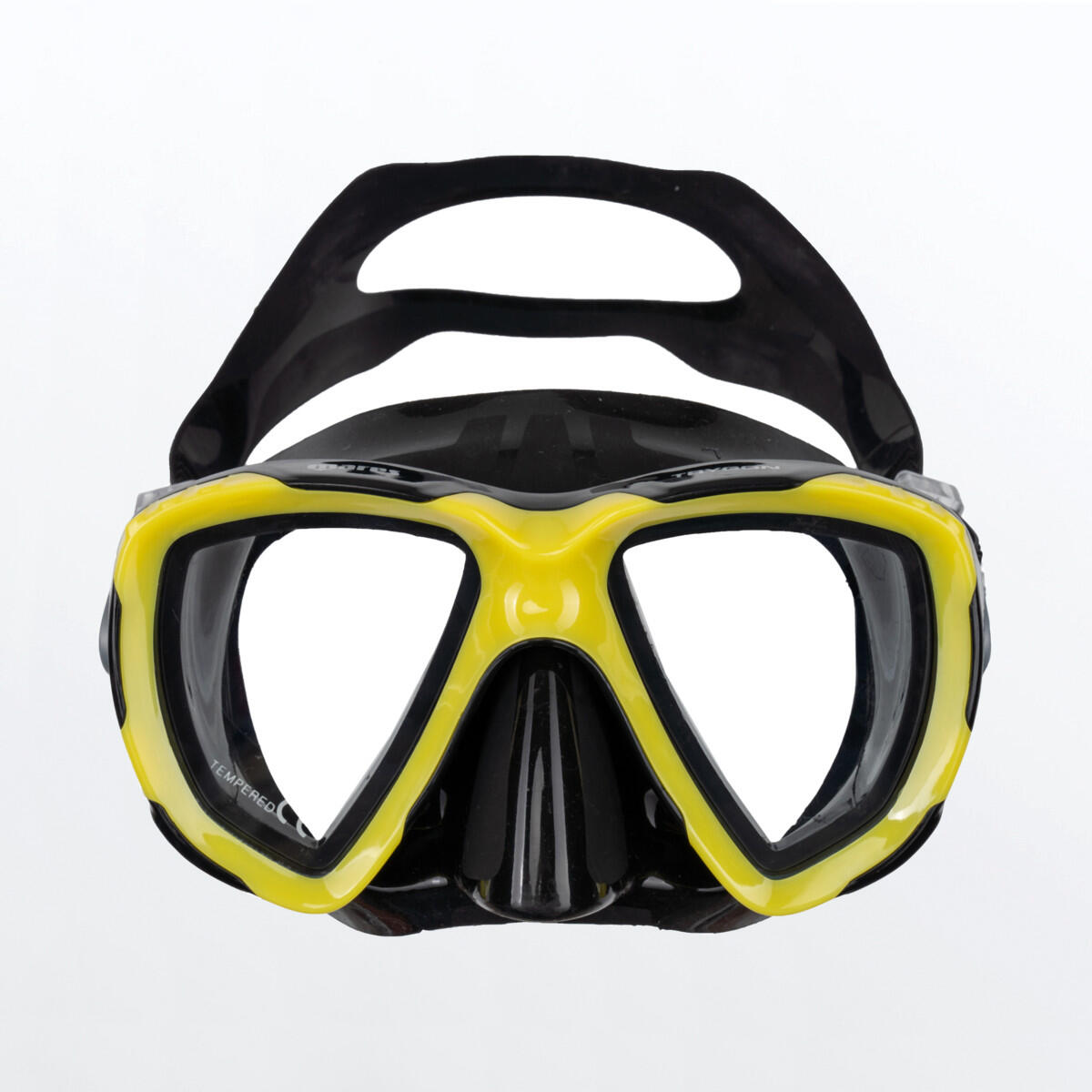 Máscara Snorkel Trygon Adulto Amarillo Negro 2/3