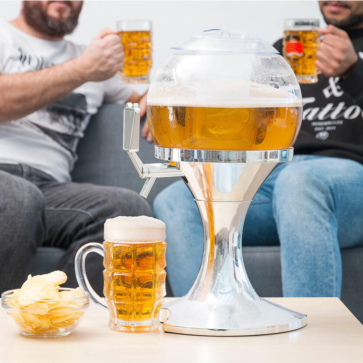 Pack Dispensador de Cerveja InnovaGoods e 2 Óculos de Sol Sunfold France 4/5
