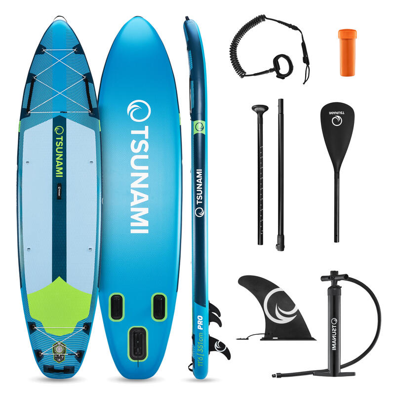 Deska SUP PRO stand up paddle pompowana do pływania all-round TSUNAMI T15 350 cm