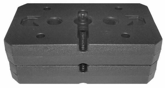 Poids musculation 2×5 kg CHRISTOPEIT pour SP 5000, noirs