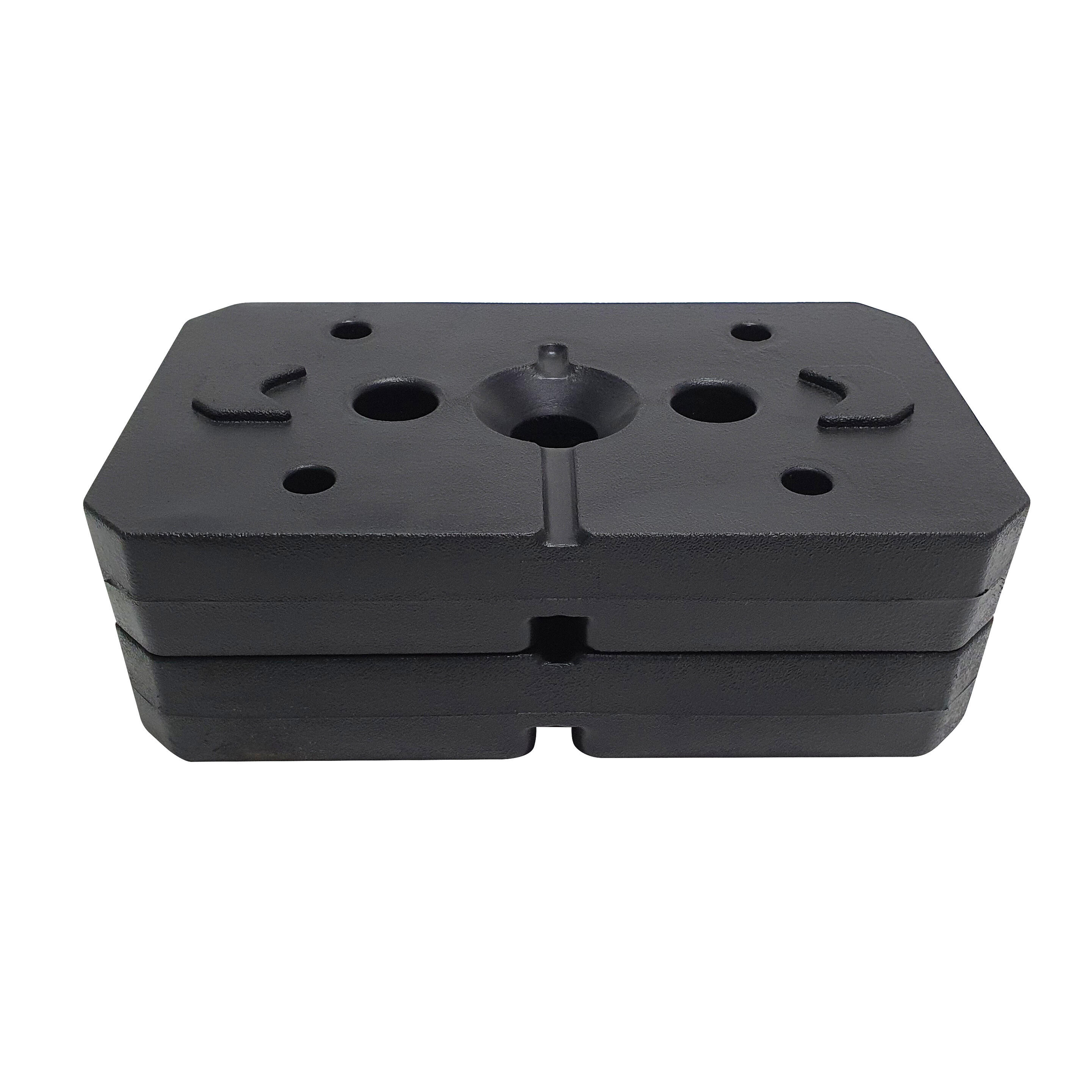 Poids musculation 2×5 kg CHRISTOPEIT pour SP 5000, noirs 2/2