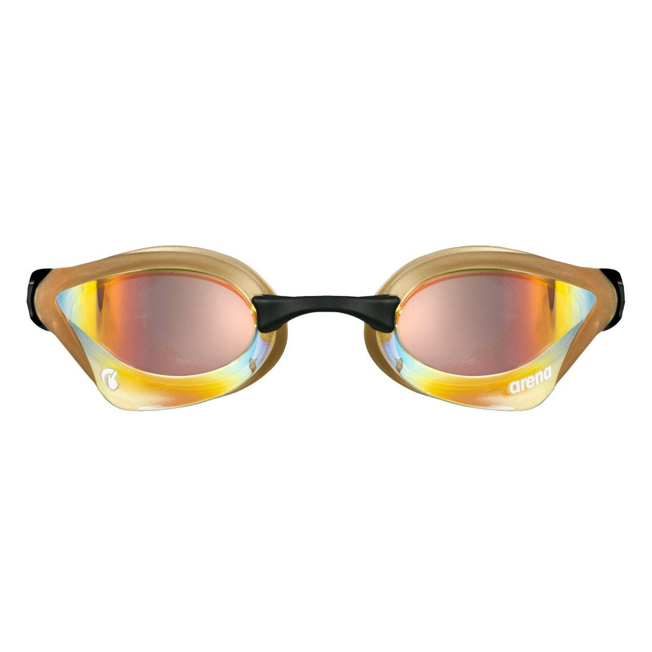 Okulary startowe Arena COBRA CORE SWIPE MIRROR ONE SIZE YELLOW COPPER-GOLD 2/2