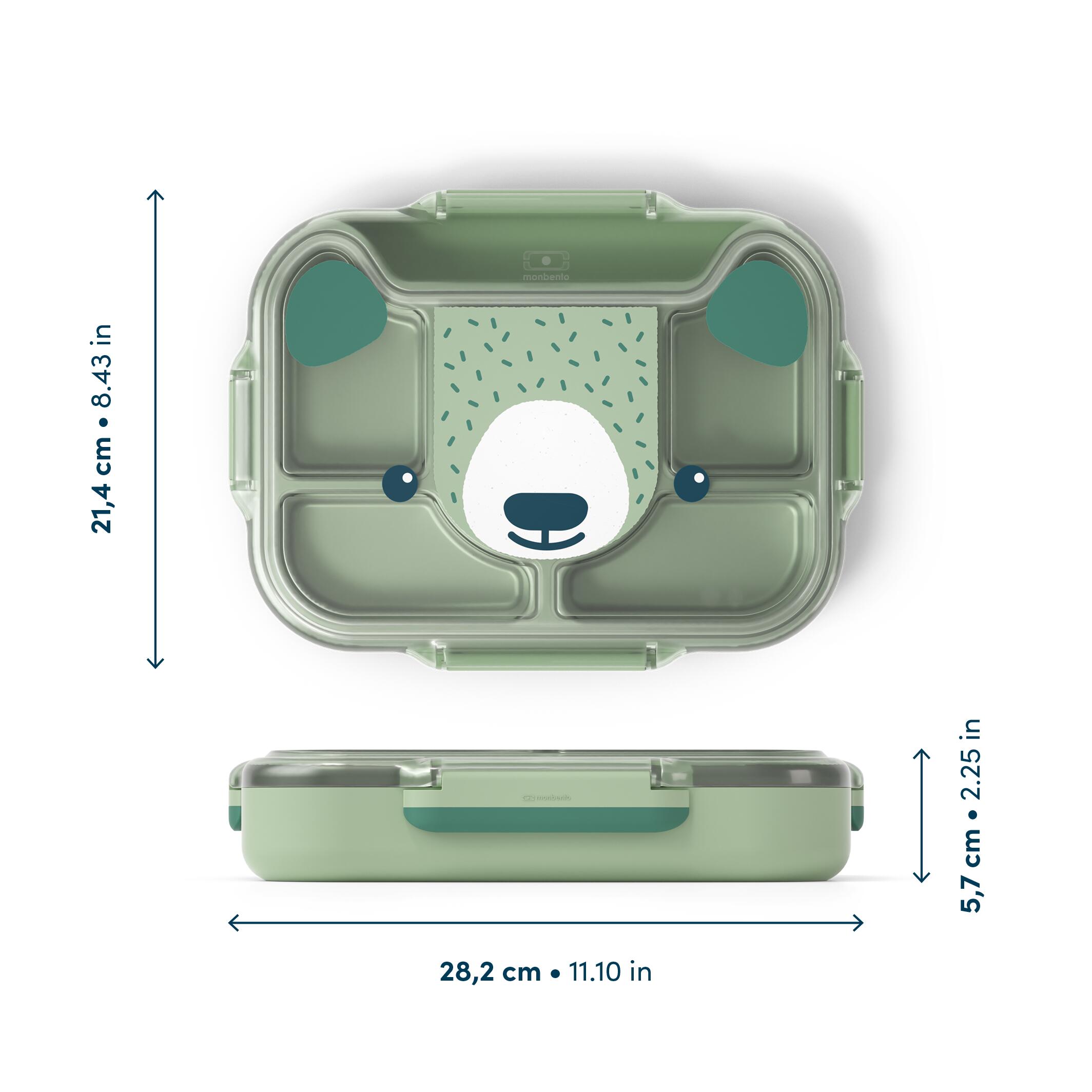 Boite repas plateau compartimenté 950ml|Enfants|Idéal pique-nique|Wonder 4/6