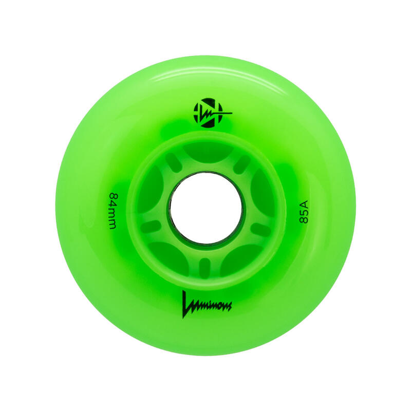 4 kółka do rolek fitness Luminous LED 84mm/85a świecące