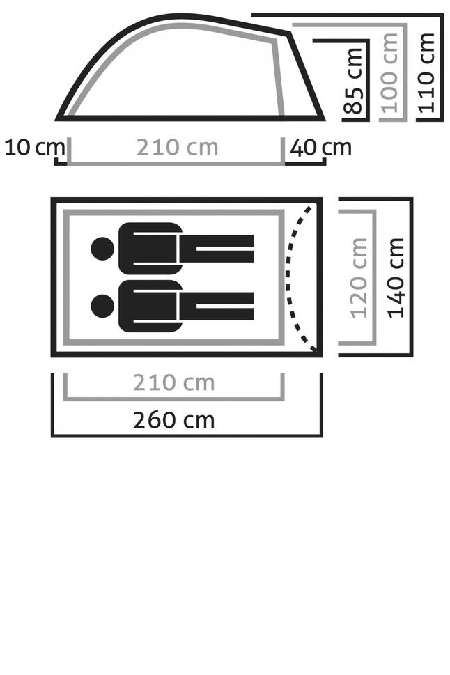 Namiot turystyczny Litetrek II 2os.