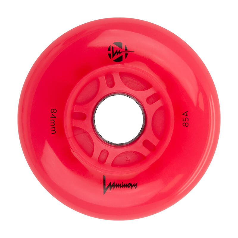 4 kółka do rolek fitness Luminous LED 84mm/85a świecące